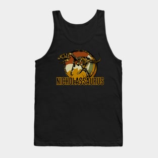 Nicholassaurus Nicholas Dinosaur T-Rex Tank Top